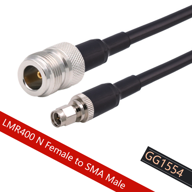 SMA Male to N Male LMR400 Pigtail Jumper Radio WiFi Extension Cable for 4G LTE Cellular Amplifier Cell Phone Signal Booster