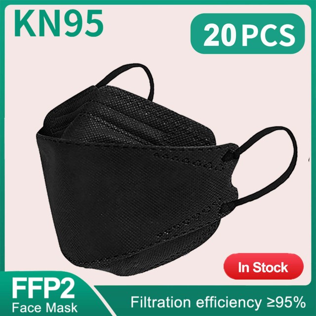 10-100 قطعة الاطفال الكورية Morandi KN95 Maske المتاح قناع الوجه الاسود الأطفال FPP2 أقنعة FFP2 Mascarillas niños Masque Enfant FP2