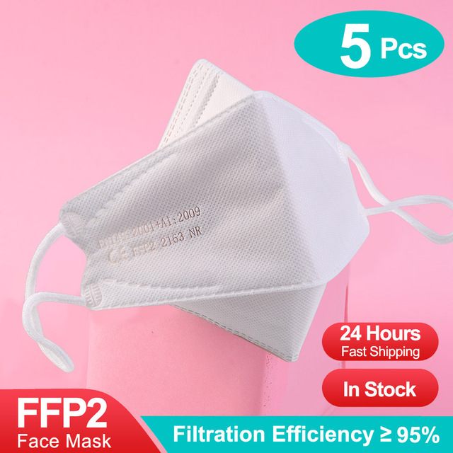 10-100 قطعة قناع لون ffp2fan kn95 اقنعة ce اسماك mascarillas ffp2reuse zable الكبار kn95 قناع وافق قناع الوجه الصحي fpp2