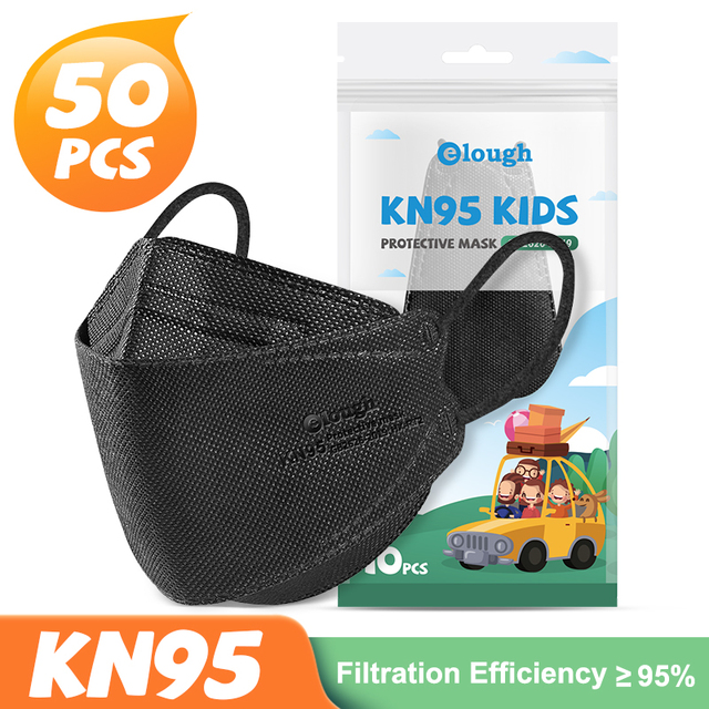 أطفال KN95 موضة قناع الوجه الأطفال FPP2 mascarilla ffp2 infantil masque noir ffp2fan ce قابلة لإعادة الاستخدام التنفس ffp 2 قناع مرشح