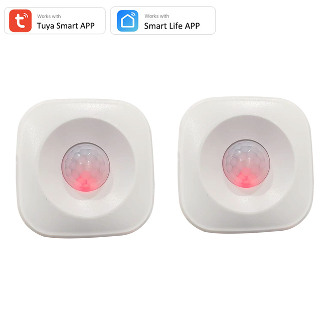 Tuya WIFI PIR Motion Sensor Motion Detector WiFi Sensor Smart Life APP Wireless Home Security System Works with Alexa Script Set