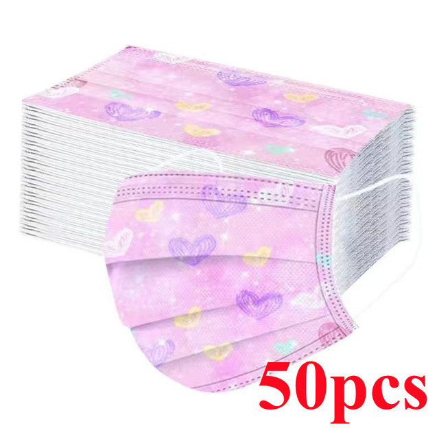 10-100pcs Disposable Face Mask 3 Layer Non-woven Filter Star Mouth Face Mask Anti-Dust Adult mascarillas quiurgicas homology adas