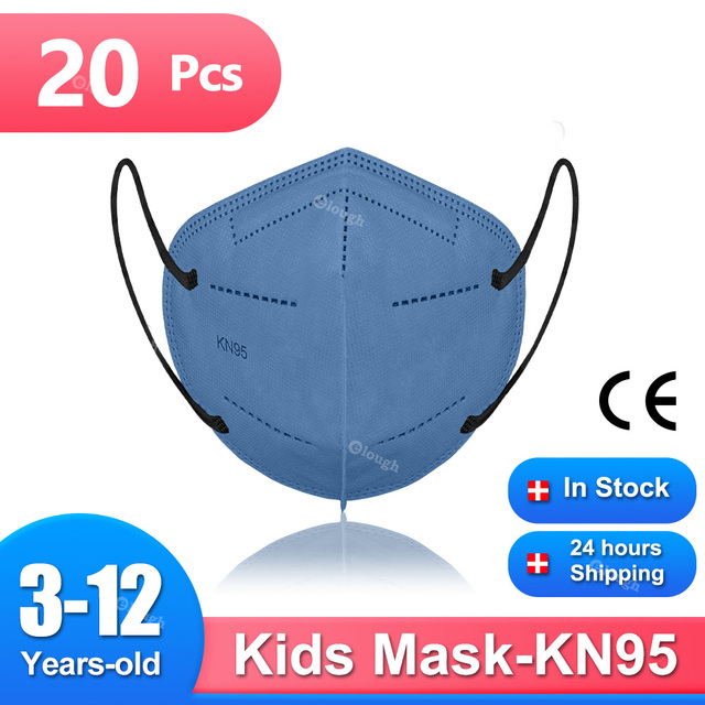 KN95 mask for kids mask ffp2fan niños CE masque enfant face shield for kids girls boys mascarillas fpp2 niños infantil FP2