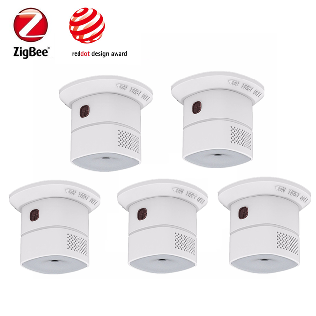 zigbee 3.0 carbon monoxide detector co gas alarm sensor control compatible with smart conby stick zigbee gateway/hub