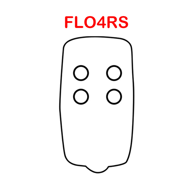 ل فلور-s FLO4R-s Flo2R-s التحكم عن بعد عصر إنتي واحد ON2E المرآب الأوامر FLO1RE FLO2RE FLO4RE بوابة التحكم مفتاح فوب 433.92mhz