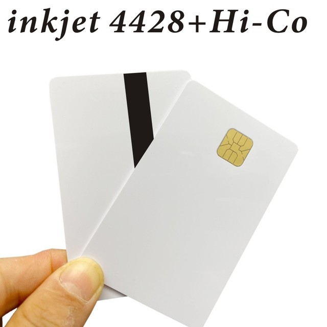 10pcs ISO7816 PVC Blank Card SLE4428 Chip 1K Contact IC Smart Rfid For Inkjet Printer