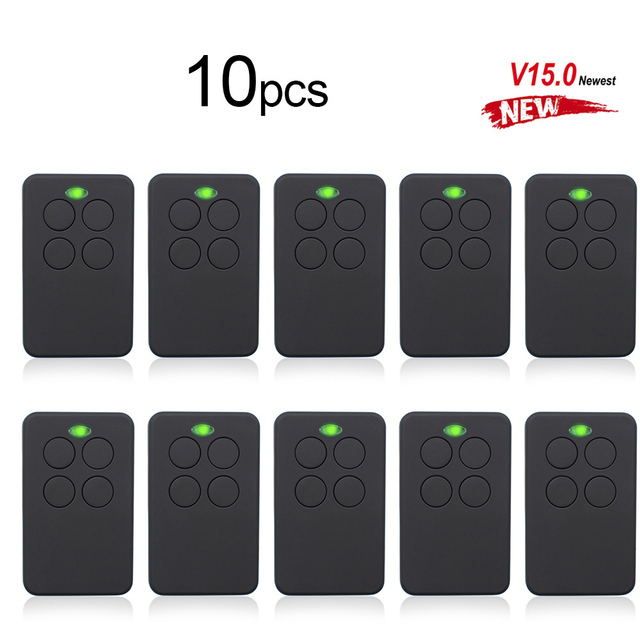 10pcs garage door remote control rolling code duplicator clone 433.92mhz 868mhz transmitter drive gate opener keychain