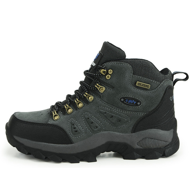 Men's Women's Tactical Leather Anti-Slip Boots Classic Hiking Boots Autumn Winter 36-48