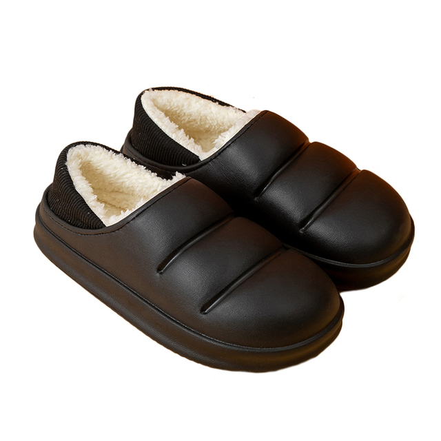 Men and women winter slippers fur slippers passionate and comfortable garden clogs mules slippers home cotton shoes couple indoor slippers