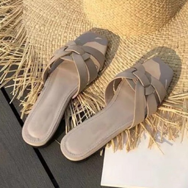 LuasTuas New Arrivals Women Sandals Square Toe Ins Summer Shoes For Woman Fashion Chic Ins Ladies Footwear Shoes Size 35-43