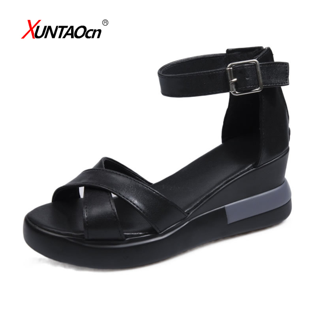 New Women Wedges Sandals Summer Mixed Colors Platform Sandals Casual Shoes Women High Heels Sandalias Mujer