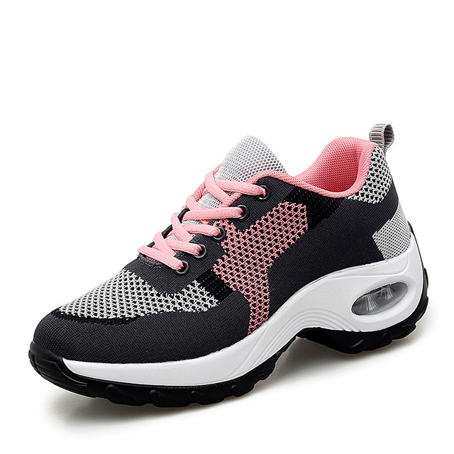 Women Shock Absorbing Comfortable And Breathable Sneaker Outdoor Leisure Shoes Travel Air Cushioned Shoes