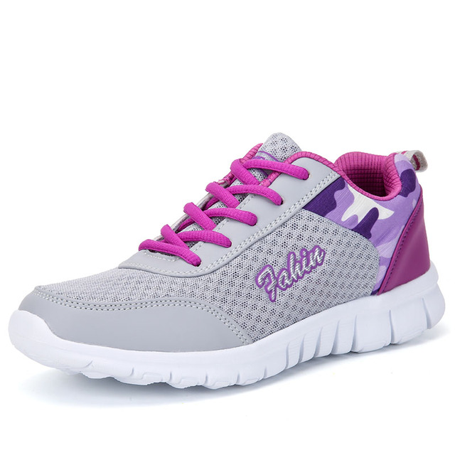 Women Casual Shoes Fashion Breathable Walking Mesh Flat Shoes Woman White Sneakers Women 2021 Tenis Feminino Gym Shoes Sneakers