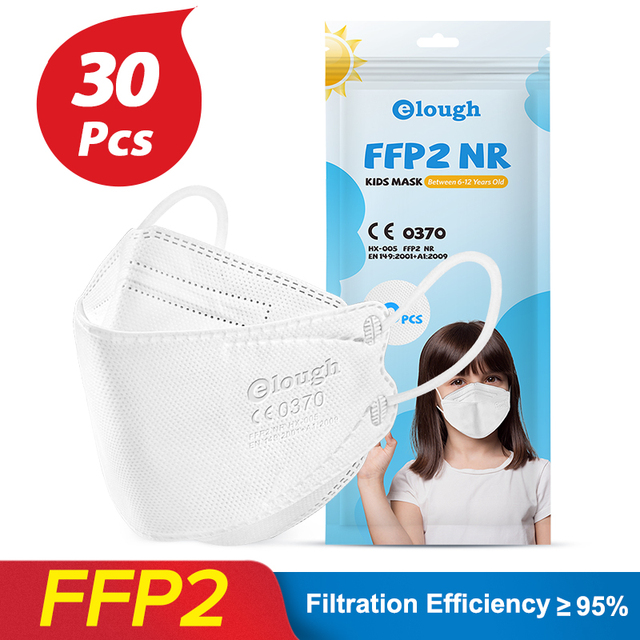 mascarillas ffp2 children kids KN95 mask ninos fpp2 colors homology ada spain ffp2maske 6-14 years boys girls protective gear