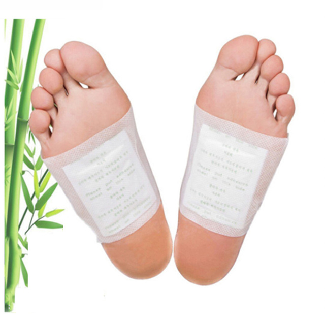 40pcs=2box Bamboo Detox Foot Patch Helping Body Detoxify (20pcs Sticker and Adhesives) Feet Spa Herbal Medical Plaster