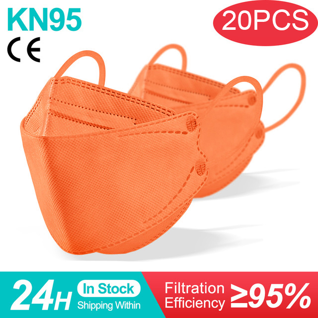 Kn95 Mask Lovely Disposable Girl Mask 4 Layer Dust Mask Filter Fish Shape FFP2 Children Mask Disposable Black Face Mask