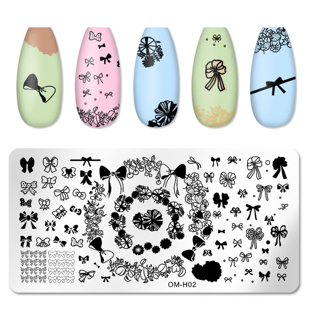 Nail Stamping Plates Natural Animal Snake Scale Flower Grass Tree Theme Image Template Nail Art Template Decoration 42 Designs