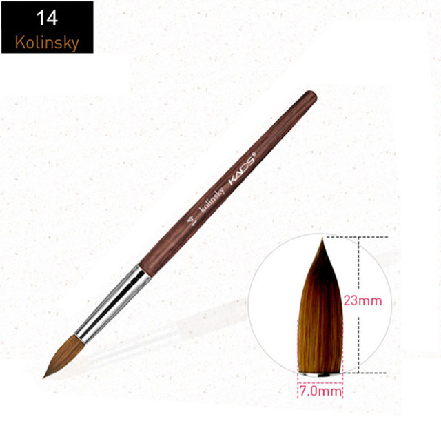 Acrylic Nail Brush Kolinsky Sable UV Nail Gel Crystal Nail Brush Painting Drawing Carving Dotting Pen DIY Nail Design Brushes