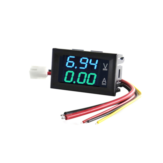 High Quality DC 100V 10A Voltmeter Ammeter Blue + Red LED Amp Dual Digital Volt Meter Scale