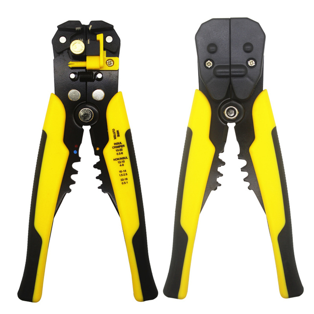 Multifunctional stripping pliers, used for cable cutting, crimping terminal 0.2-6.0mm, high precision automatic brand hand tool