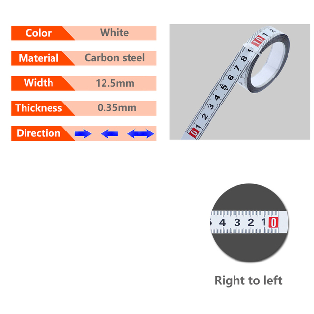 Woodworking T Track Tape Measure 12.5/16/19mm Width Metric Self-Adhesive Gauge Ruler for Miter Track Router Table Saw Measuring