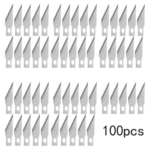 100pcs #11 Stainless Steel Blades Engraving Knife Blades Metal Blade Wood Carving Knife Blade Replacement Surgical Scalpel Craft