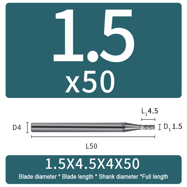 Carbide Milling Cutter 4 Flute Harden Tungsten Alloy Steel Face End Mill Lengthening 16mm 150mm Computer Tools Stainless Special HRC 65