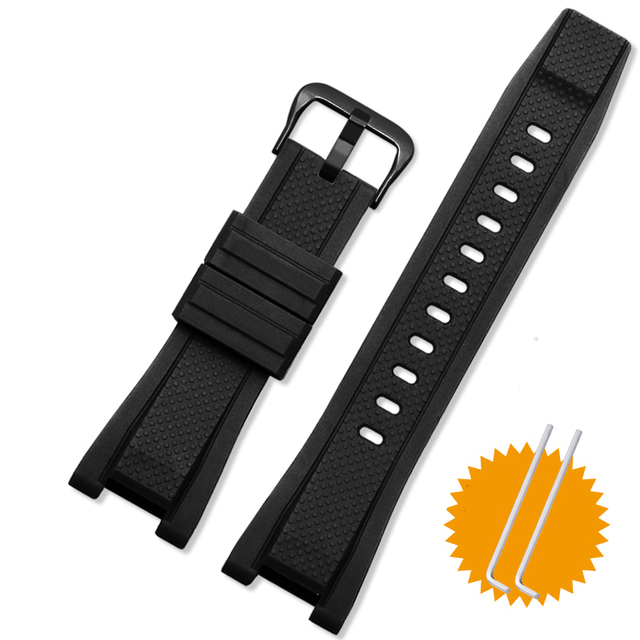 Rubber Watchband for Casio G Shock GST Series GST-210/W300/400G/B100 Waterproof Silicone Watch Band Men Straps Accessories 26*14