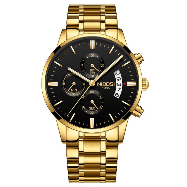 NIBOSI Relogio Masculino Luxury Men Watches Top Brand Men Watch Quartz Waterproof Sports Chronograph Wristwatches Montre Homme