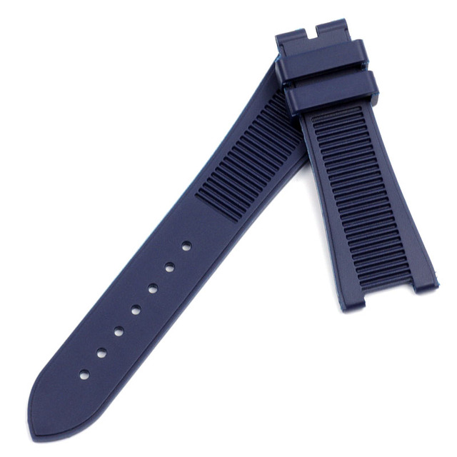 Durable 25mm Silicone Rubber Watches for Patek PP 5711/5712G Watch Strap Gray Waterproof Strap Wristband