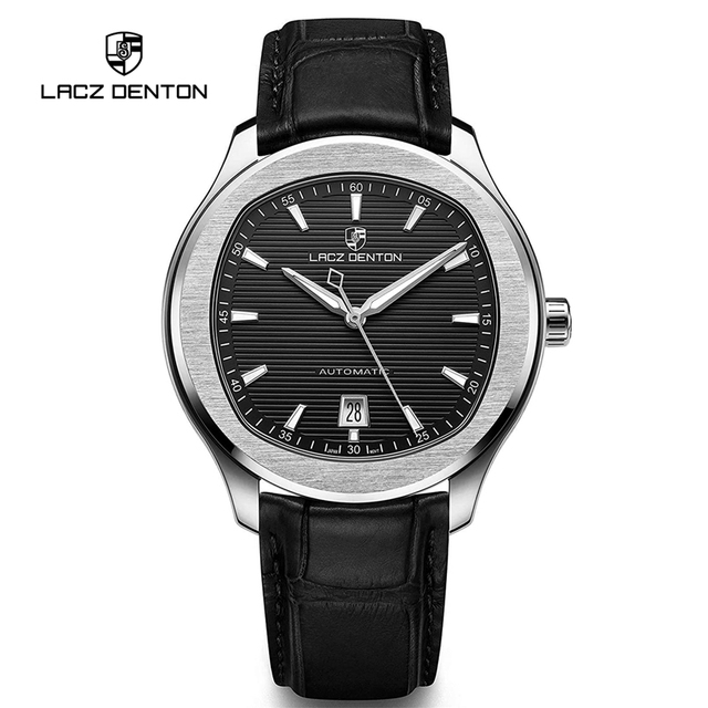 LACZ Denton Men's Wristwatches 2021 Luxury Brand Luxury Automatic Watch Men Sports Mechanical Wristwatches Waterproof Leather Wristwatches