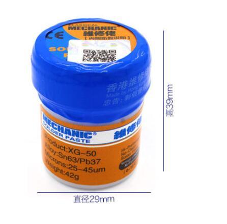 Solder Paste XGSP30 Sn63/Pb37 Solder Paste Flux Medium Temperature Solder Paste Mobile Phone PCB Repair