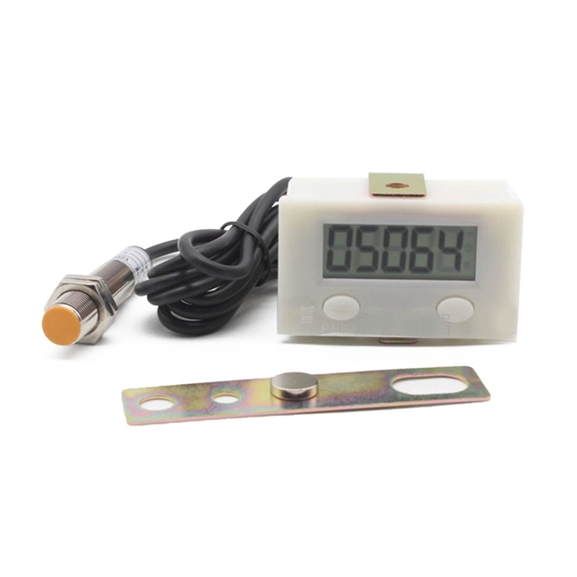 Magnetic Induction Counter Digital Electronic Punch Counter Metal Sensor 5 Digits