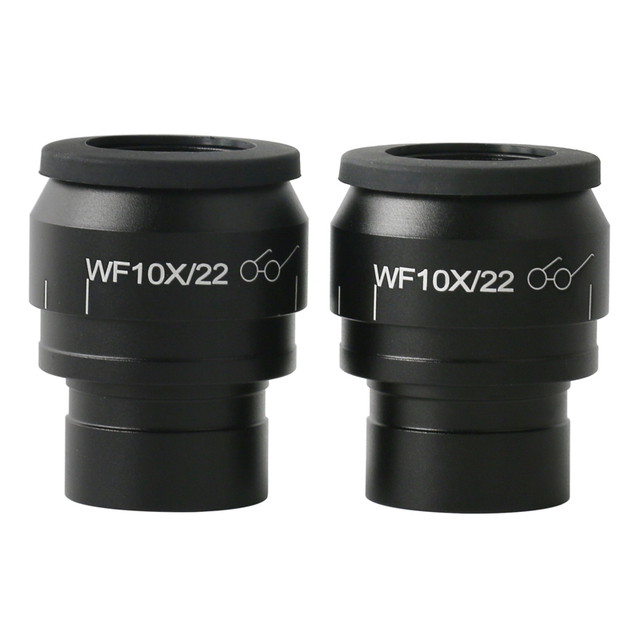 2pcs WF10X WF15X WF20X WF25X WF30X Wide Field Eyepiece for Trinocular Microscope Stereo Microscope 30mm Interface Installation