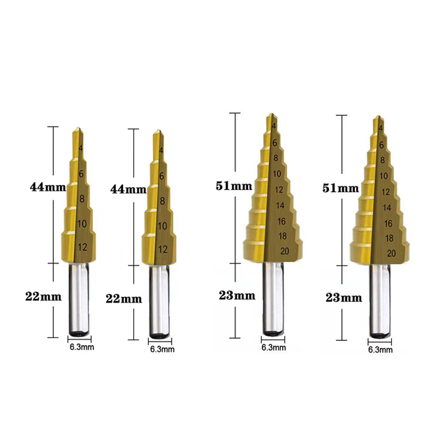 High Speed ​​Steel Drill Bit Professional Tools Hole Saw Sets Set Of Drills For Metal Woodworking Power Tools HSS Step Drill