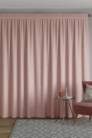 Textured Tassel Curtains Pencil Pleat Blackout/Thermal