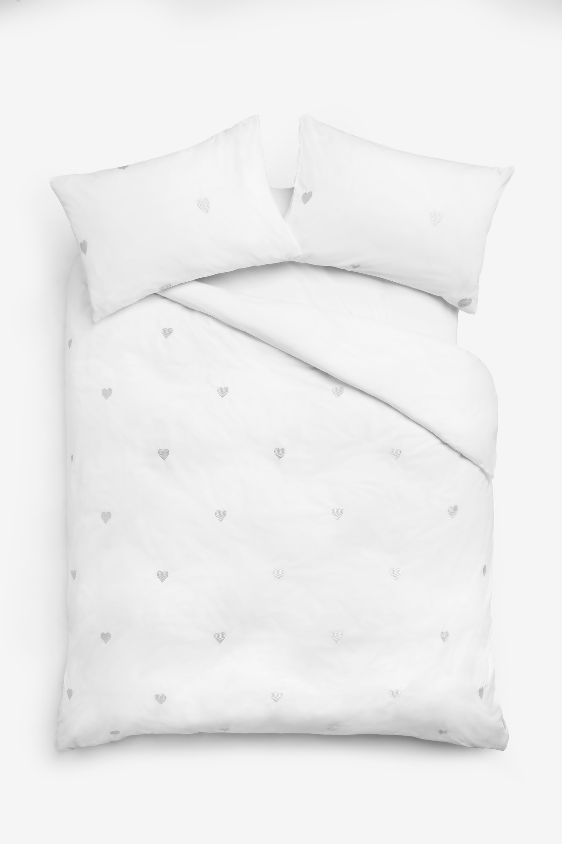 Embroidered Duvet Cover and Pillowcase Set