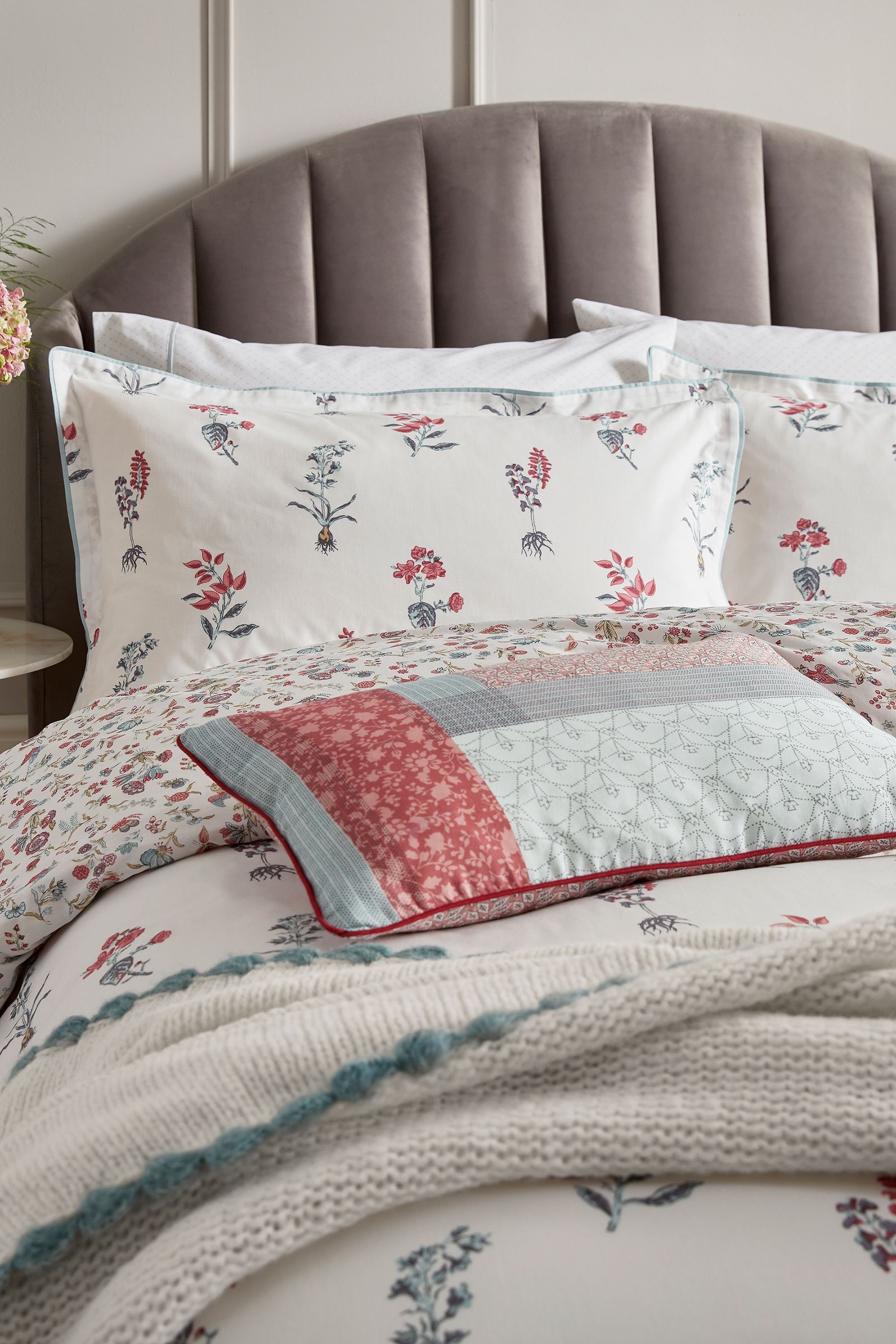 Helena Springfield Ashley Floral Cotton Duvet Cover and Pillowcase Set