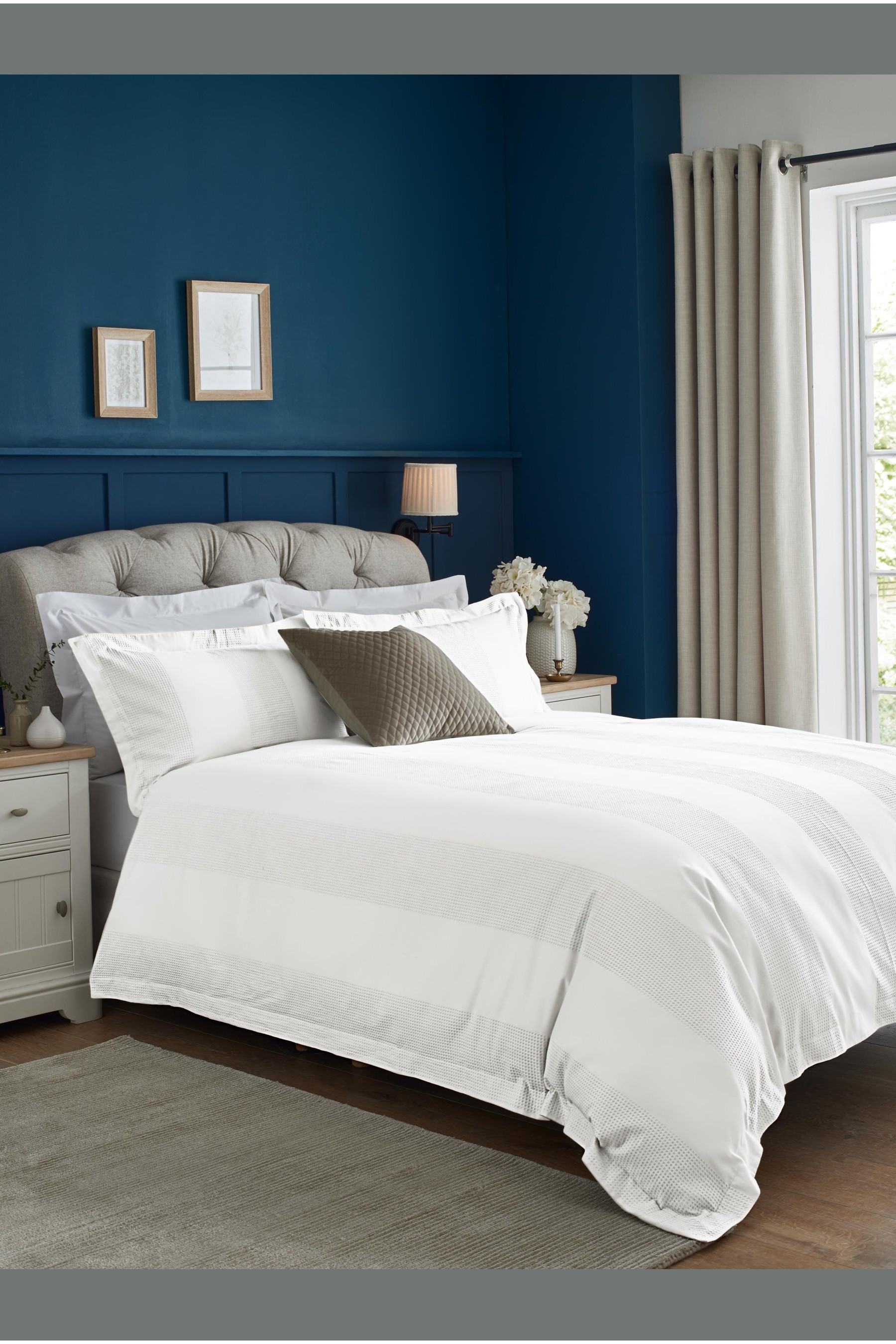 Waffle 300 Thread Count Collection Luxe 100٪ قطن غطاء لحاف وغطاء وسادة</br>