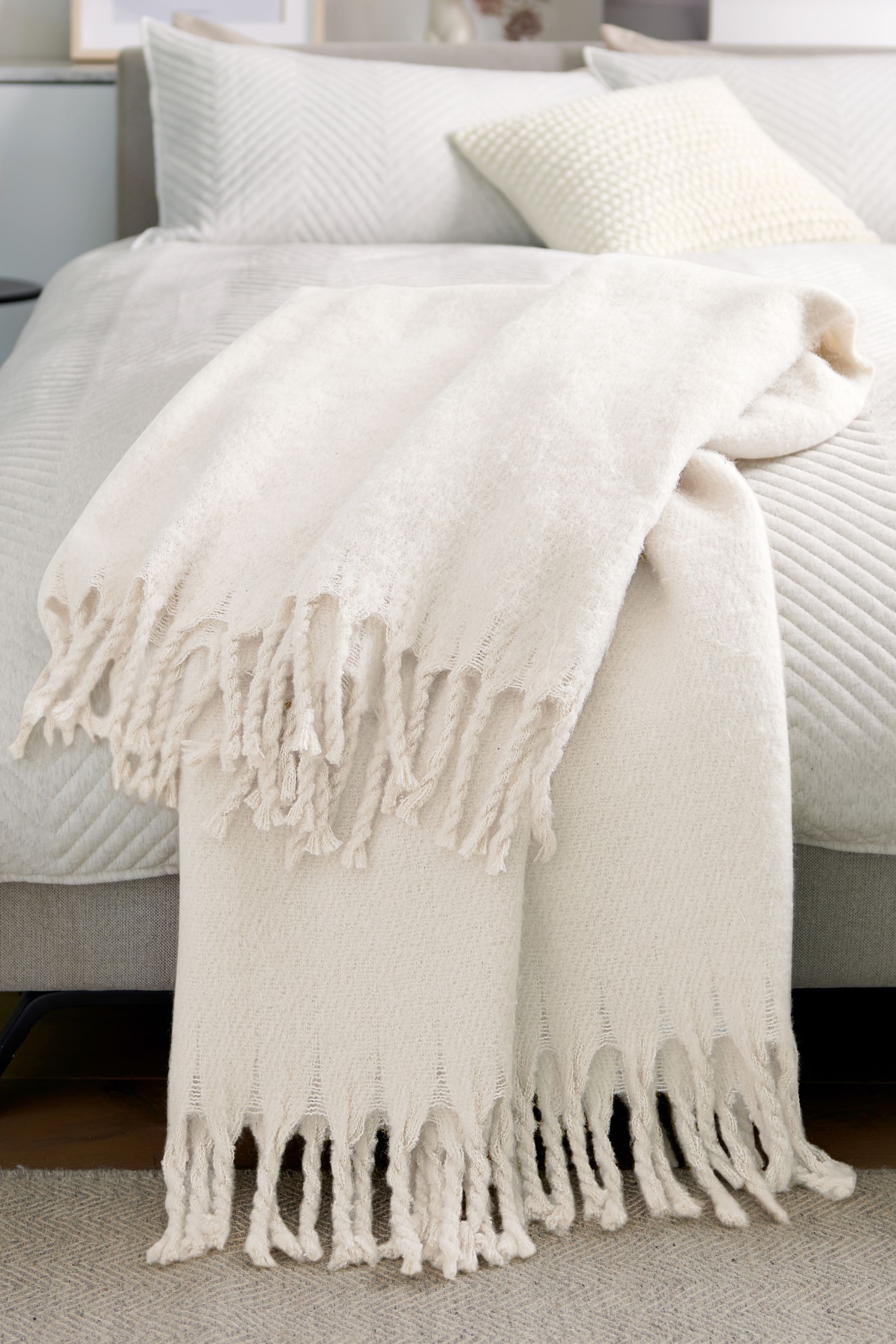 Soft Faux Mohair Throw