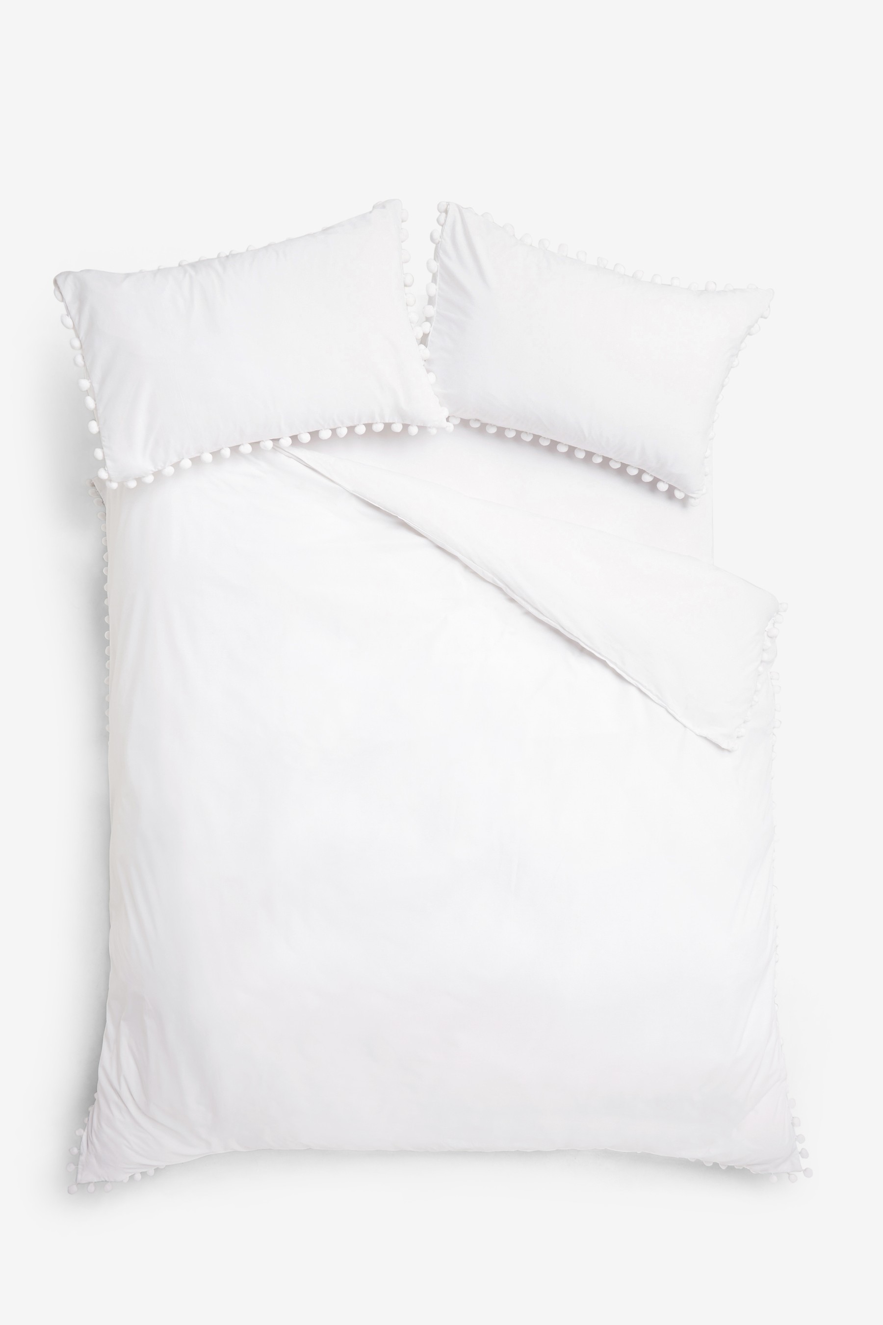 Pom Pom Duvet Cover And Pillowcase Set