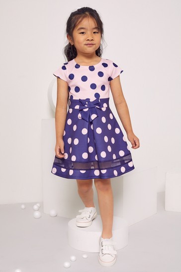 Lipsy Mini Cap Sleeve Scuba Bow Dress