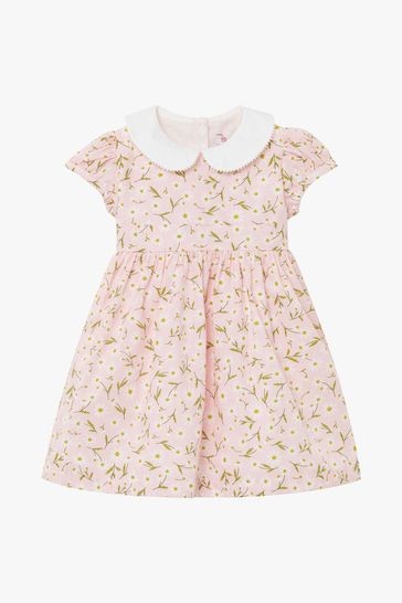 Trotters London Girls Pink Little Catherine Daisy Dress