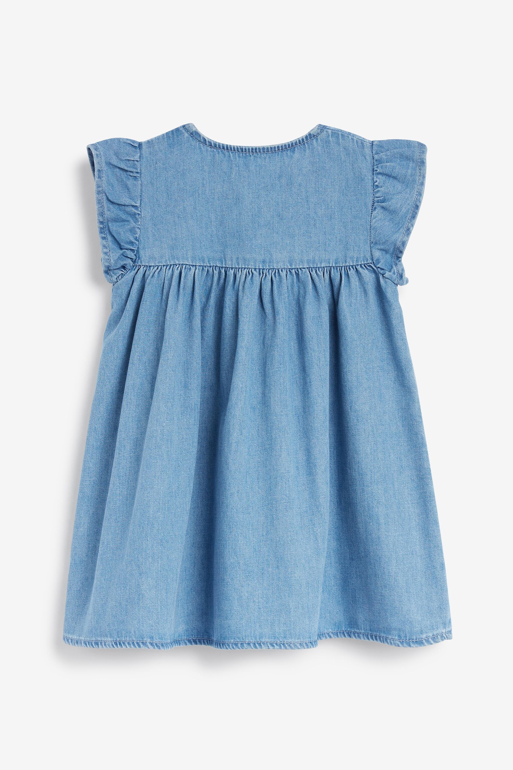 Frill Sleeve Cotton Dress (3mths-8yrs)