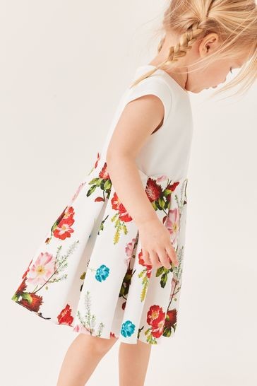 Baker by Ted Baker White Floral Dress