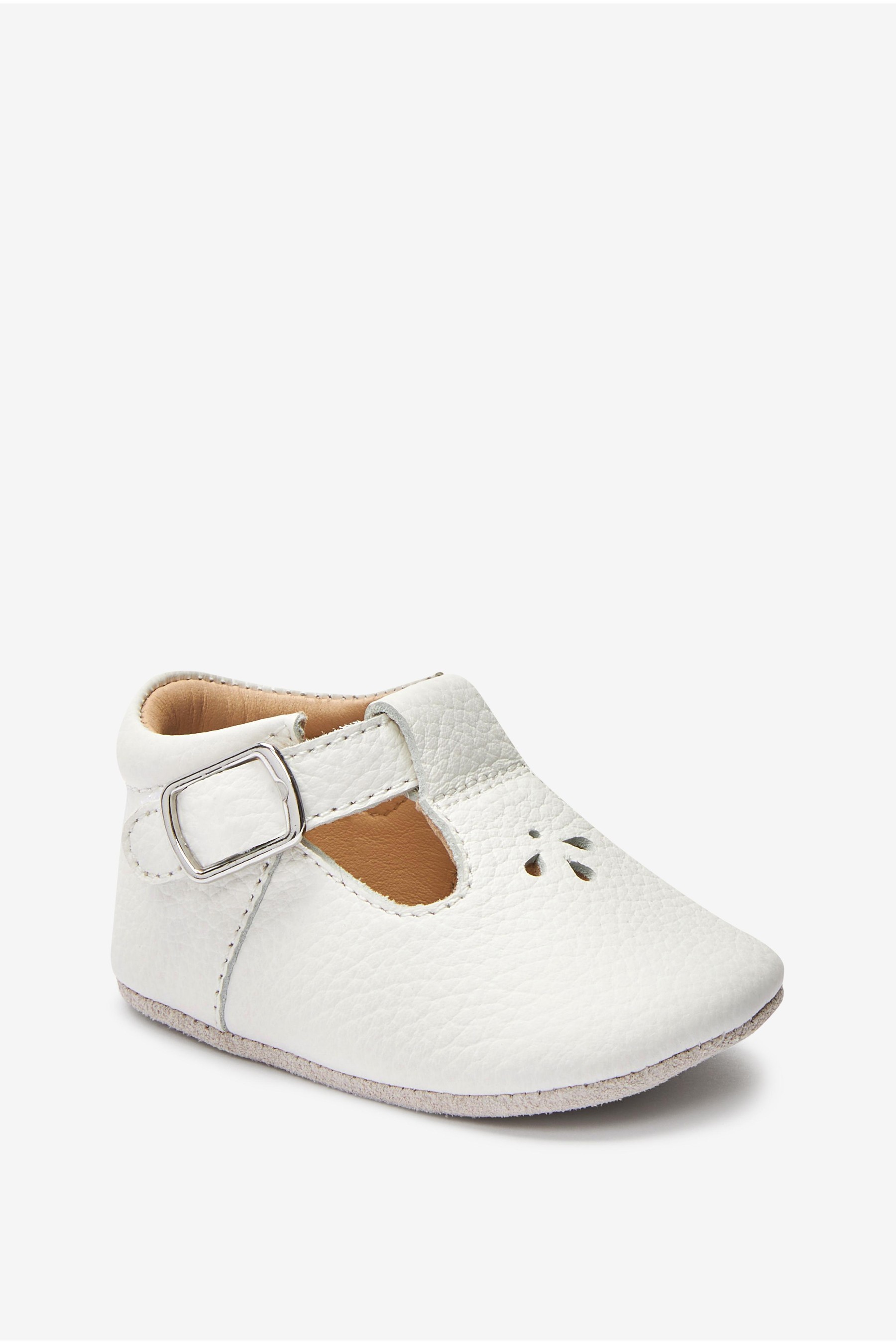 Leather T-Bar Baby Shoes (0-18mths)