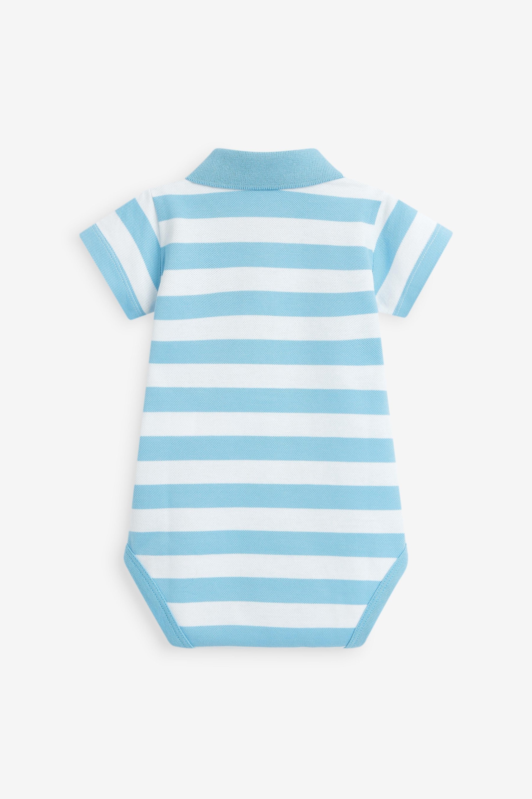 Benetton Striped Polo Bodysuit