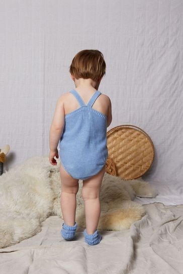 The Little Tailor Mid Blue Knitted Body