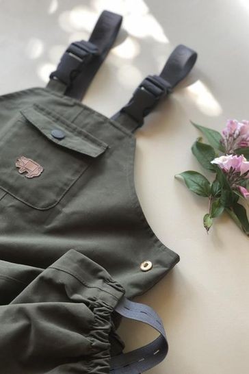 Töastie® Kids Olive Waterproof Dungarees