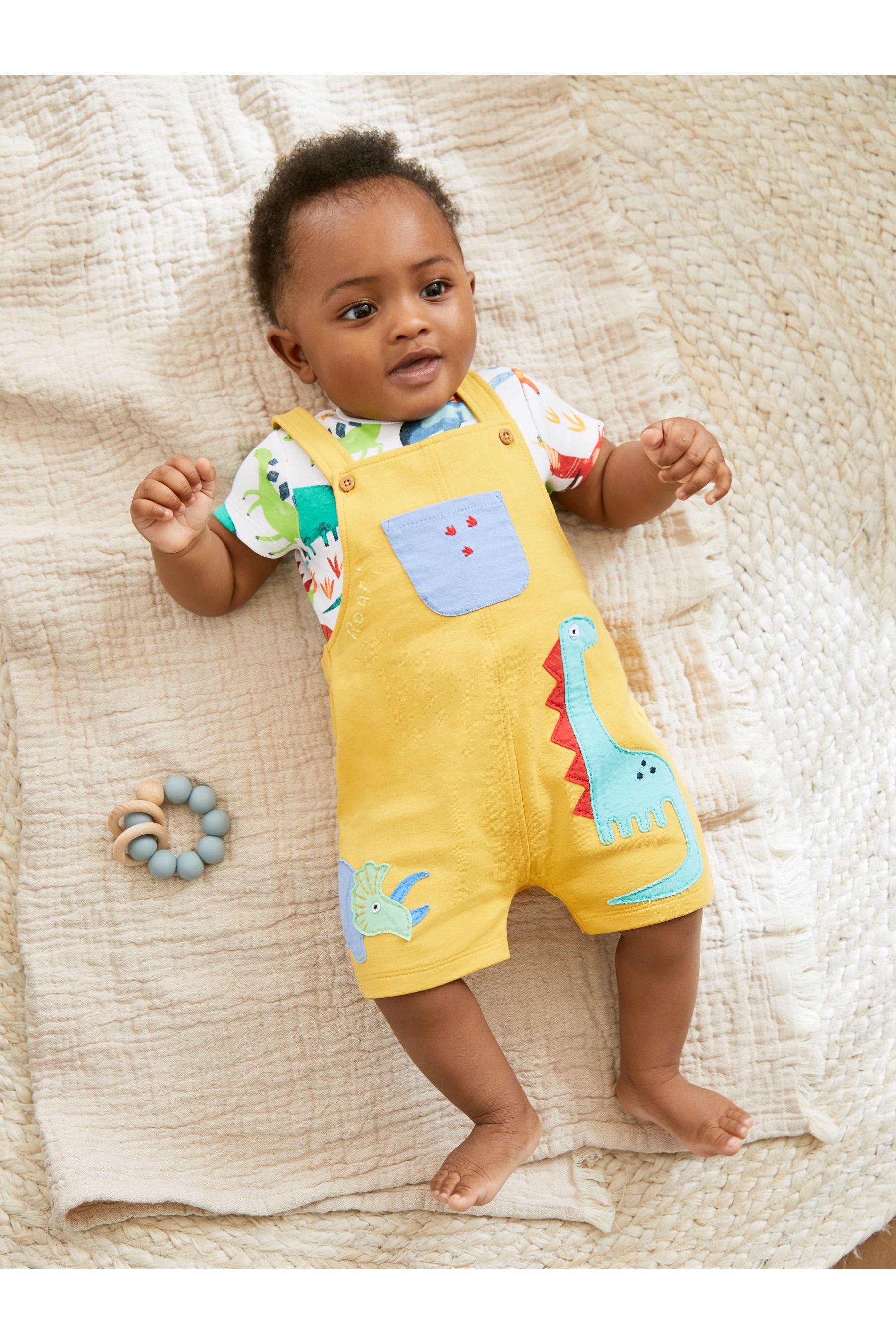 Baby Jersey Dungarees And Bodysuit Set (0mths-2yrs)